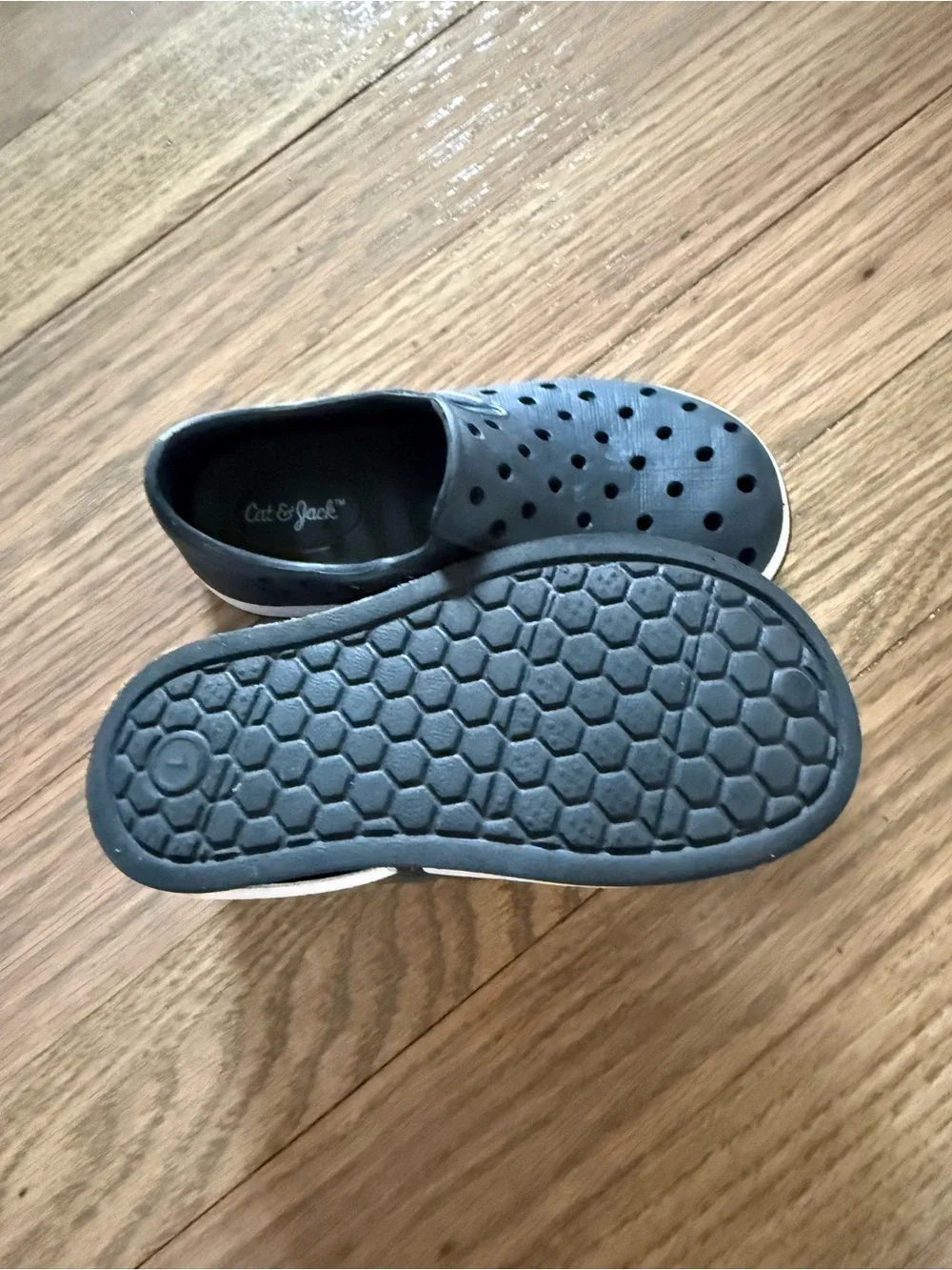 Cat & Jack Black Slip-On Perforated Water Shoes for Kids